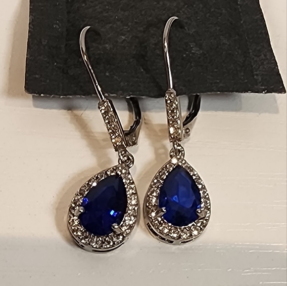 unbranded Jewelry - Sterling Silver Dangle Lever Back Earrings